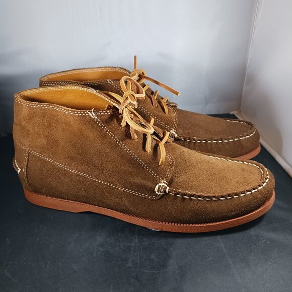 Lands' End Brown Suede Chukka Boots Men's size 10M - Picture 4 of 12